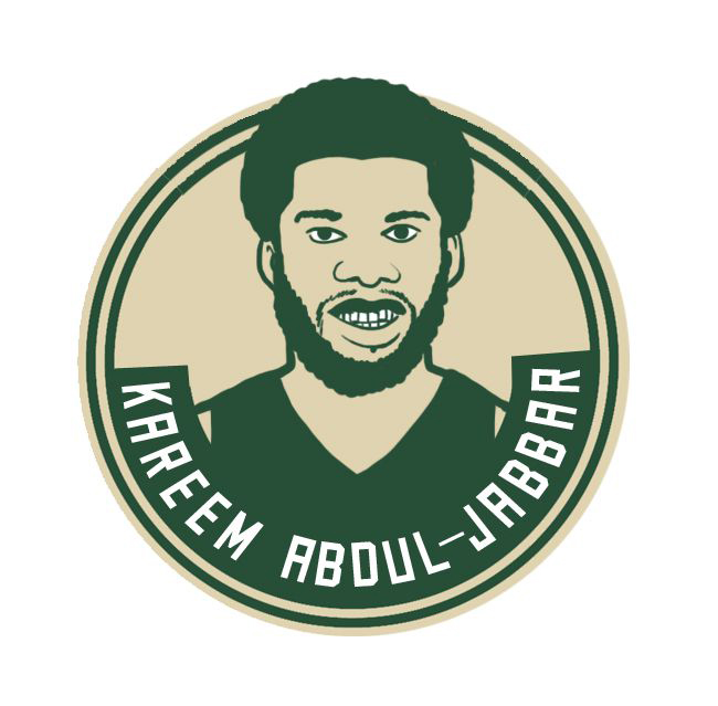 Milwaukee Bucks Kareem Aboul-Jabbar Logo iron on heat transfer